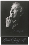 Marc Chagall Signed Photo -- Dramatic Photo Measures 7.75 x 10